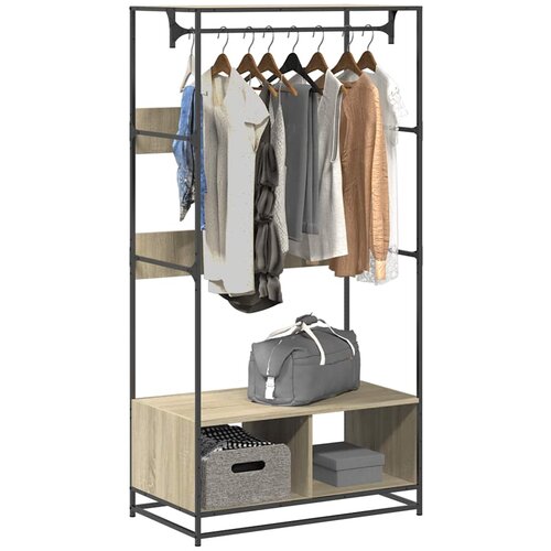 vidaXL Garderobna omara sonoma hrast 90x50x180 cm inženirski les Cene