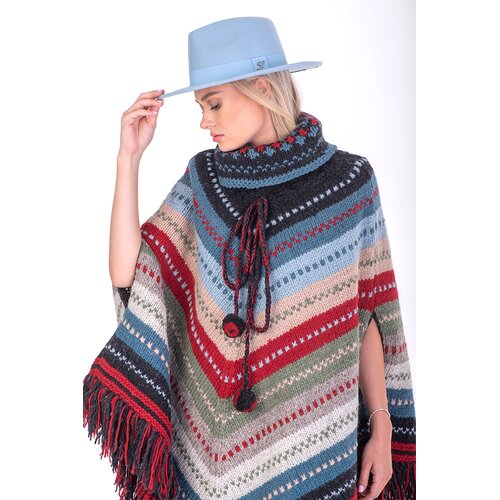 Wool Art Pončo Mexcio 16WJ02 &scaron;areni Cene