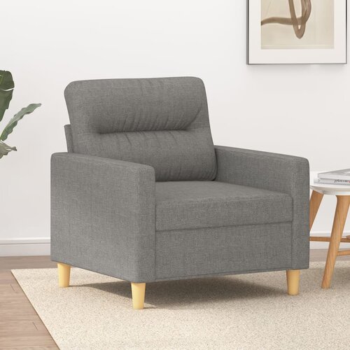 vidaXL Fotelja za jednu osobu tamnosiva 60 cm od tkanine Cene