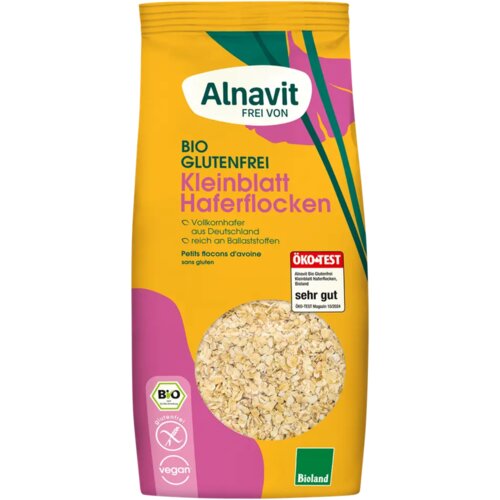 Alnavit Bio drobnolistni ovseni kosmiči - 450 g Slike
