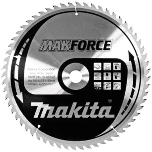 Makita žagin list TCT MAKForce, 355x30 mm, 60z, B-08595