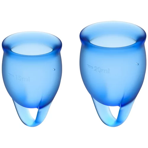 Satisfyer Feel Confident Menstrual Cup - Blue