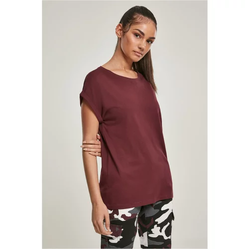 UC Curvy Women's red T-shirt with extended shoulder