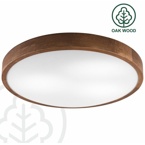  Brilagi - LED plafonsko svetlo CARVALHO SLIM 3xE27/60W/230V hrast-tre&amp;scaron;nja prečnik 47 cm Slike