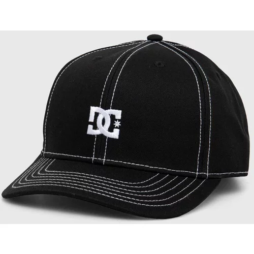 DC Pamučna kapa sa šiltom boja: crna, s aplikacijom