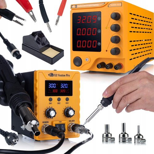 Rosfix Amprush RARES-3210 Laboratorijski Napajalnik 32V 10A V Spajkalni Postaji S2 Fusion Pro 760W | Natančna Regulacija, LCD, Kovinska Ohi&scaron;ja, (5000243714) Cene
