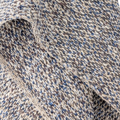Bloomingville Prljavo plava deka od mje&amp;scaron;avine lana 130x160 cm Ocean &amp;ndash; Slike