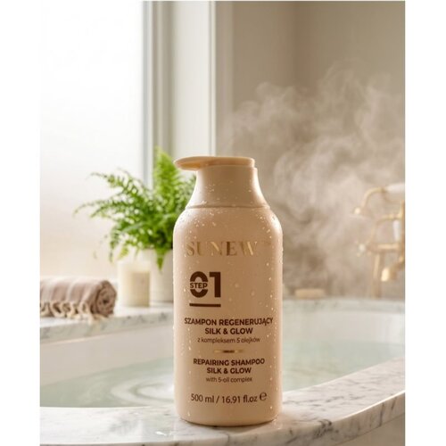 SUNEWMED+ Silk &amp;amp; Glow Repairing Shampoo globinsko regeneracijski &amp;scaron;ampon 500 ml Slike
