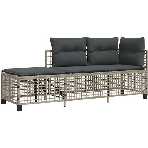  3-dijelni set kutne vrtnih sofa s jastucima od poliratana Slike