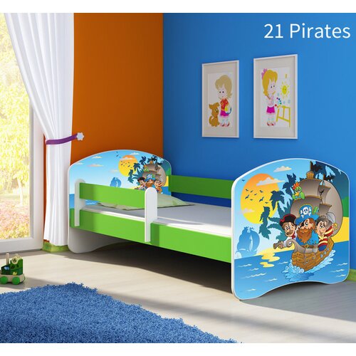  Otro&scaron;ka postelja ACMA z motivom, stranska zelena 140x70 cm 21 Pirates Cene