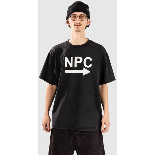 A-Lab Npc Boxy T-shirt vintage black Cene