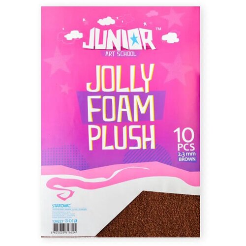 Junior jolly Plush Foam, eva pena pliš, A4, 10K, odaberite nijansu Braon Slike