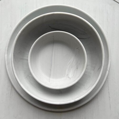 Eeveve&amp;reg; silikonska zdjelica small marble cloudy gray Slike