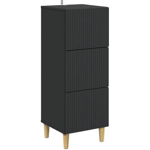  Ormar s ladicama Crna 33 x 34,5 x 90 cm Konstruirano drvo Slike