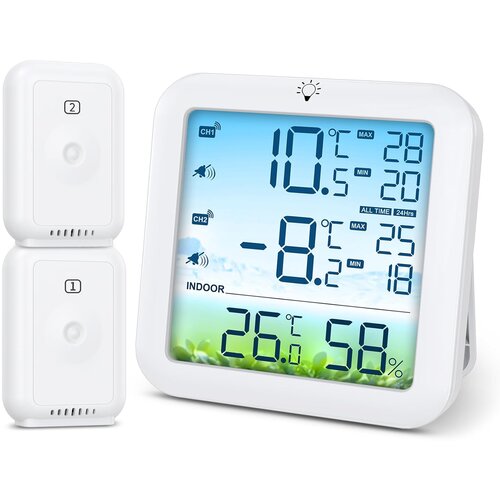 BRIFIT digitalni termometer za hladilnik in zamrzovalnik z 2 senzorjema Cene