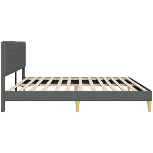  Okvir za krevet Tamnosiva 200 x 200 cm Tkanina - Tamnosiva 200 x 200 cm Slike