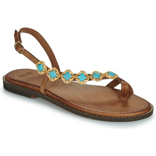 Exé Shoes 530-MILOS-LEATHER-BROWN-TURQUOISE Smeđa Cijene