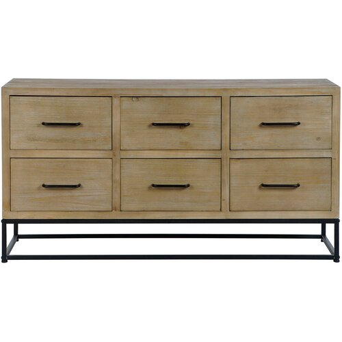  Kredenca DKD Home Decor Črna Naraven Kovina Les MDF 120 x 40 x 64 cm Slike
