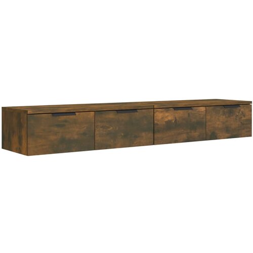 Maison Chic Stenska omarica - Zidna omarica 2 kosa dimljen hrast 68x30x20 cm konstr. les iu745, (22062723) Slike