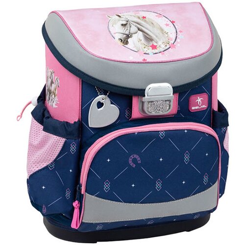 Belmil anatomski ranac Mini-fit 405-33 Čudesni konji roze-plava 81460 Slike