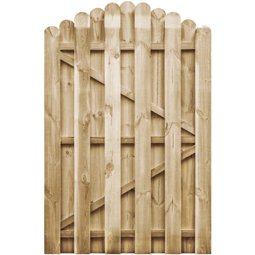 vidaXL Vrtna vrata impregnirana borovina 100x150 cm Cene