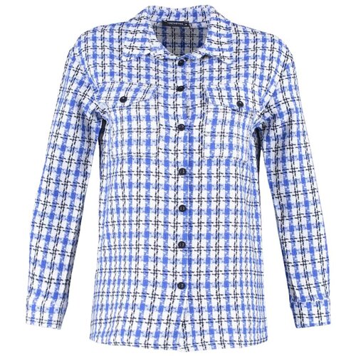 Trendyol Blue Double Pocket Shirt Cene