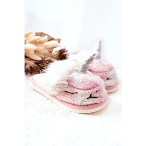 Boto Unicorn Warm-up slippers White and pink Ronee Cene