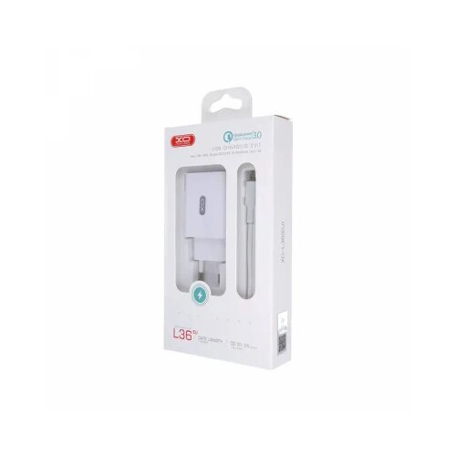 XO Punjač za mob. L36 + kabl USB Tip c kabl FAST beli Slike