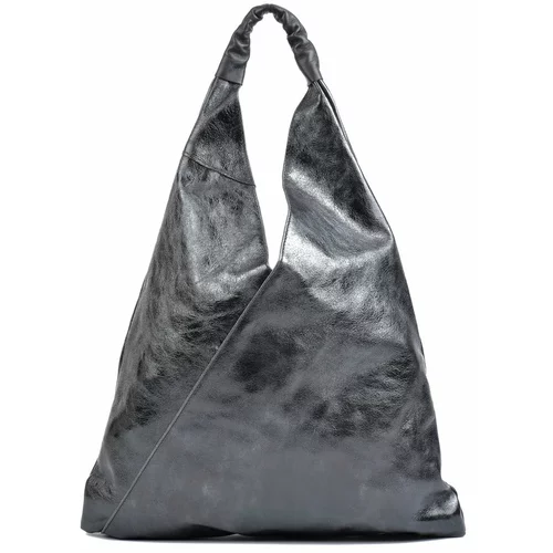 Isabella Rhea črna usnjena torbica arya