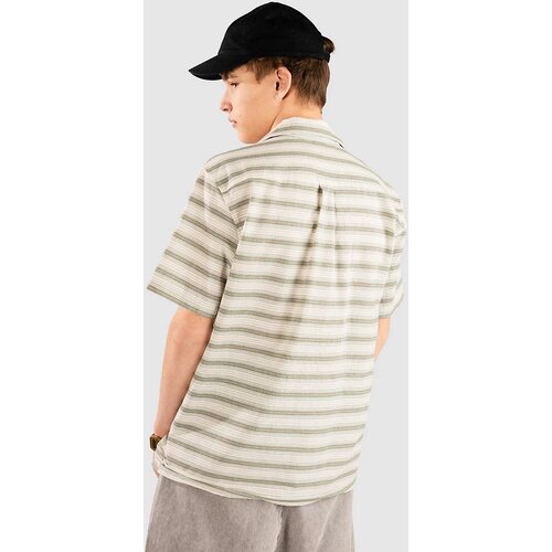 Blue Tomato Ethno Striped Linen Shirt green Slike