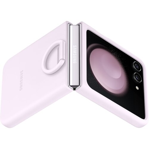 Samsung Galaxy Z Flip5 Silicone Cover with Ring Lavender Cijene