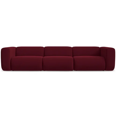 Makamii Bordo baršunasti sofa 319 cm Ekahi –