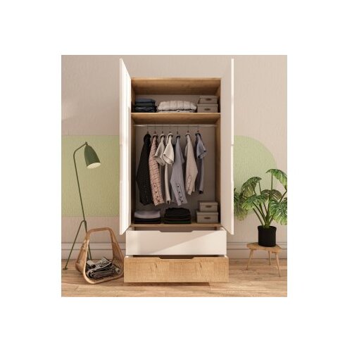 Hanah home ormar flora 90 safir hrast bela Slike