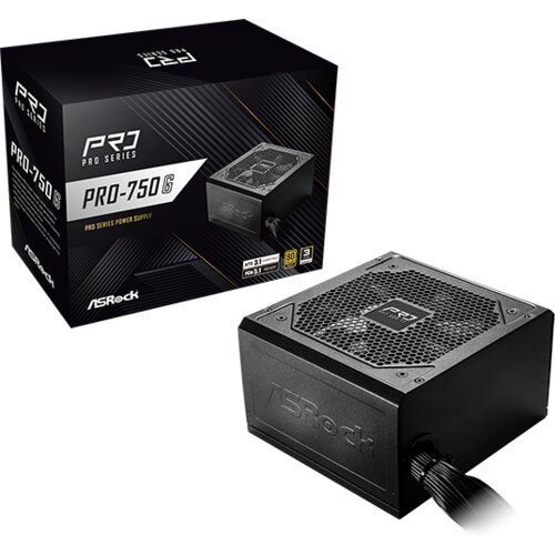 AsRock PSU 750W Gold, Pro80PLUS, 120mm fan, ATX 3.1PCIe 5.1 Cijene