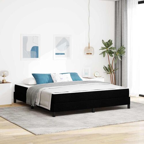 vidaXL Postelja z vzmetnico Drugo Črna 180 x 200 cm blago Cene