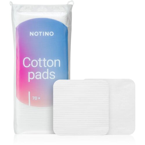 Notino Cotton Pads Large Square pamučne blazinice za uklanjanje &amp;scaron;minke i či&amp;scaron;ćenje lica 70 kom Slike