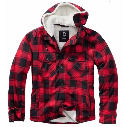 Brandit muška jakna lumberjack s kapuljačom, crveni karo