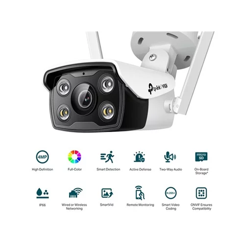 Tp-link VIGI C340-W 4mm dnevna/nočna 4MP WIFI QHD bela zunanja nadzorna kamera