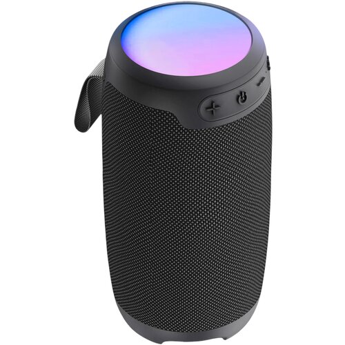Oem Akashi, Prenosni 10W zvočnik Bluetooth z 10-urno avtonomijo in večbarvno diodo LED, Črna, (5000250433) Cene