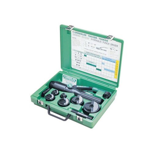 Greenlee hidraulični alat za prosecanje otvora u limu 7804E sa ravnom glavom u setu sa probijačima PG 9/11/13/16/21 + 30,5mm 50356119SET Cene
