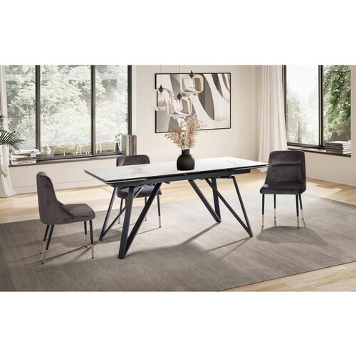 MID.YOU Jedilna Miza Marble, Keramika, 180-260x95cm Slike