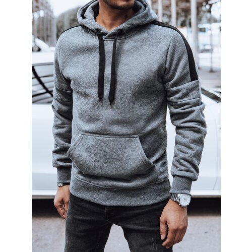 DStreet Bluza męska z kapturem ciemnoszara Slike