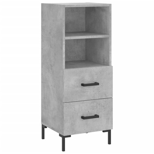 Maison Chic Komoda - Predalnik betonsko siva 34,5x34x90 cm inženirski les, (21718342) Slike