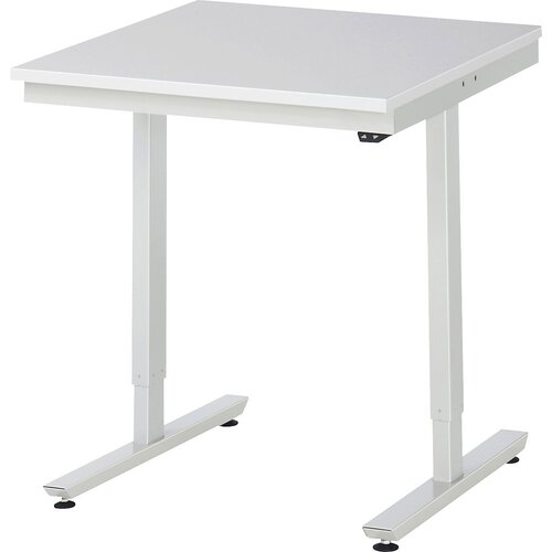 RAU Delovna miza z električno nastavitvijo višine, melaminska ESD-plošča, nosilnost 150 kg, ŠxG 750 x 800 mm Cene