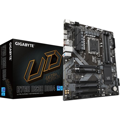 Gigabyte MB B760 DS3H DDR4LGA1700; 4xDDR4;2xM.2; 4xSATA;6xUSB; HDMI, DP; ATX Cijene