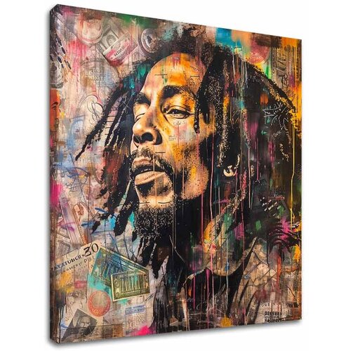  Image BOB MARLEY - Reggae artist | 100% originalna akrilna boja Cene