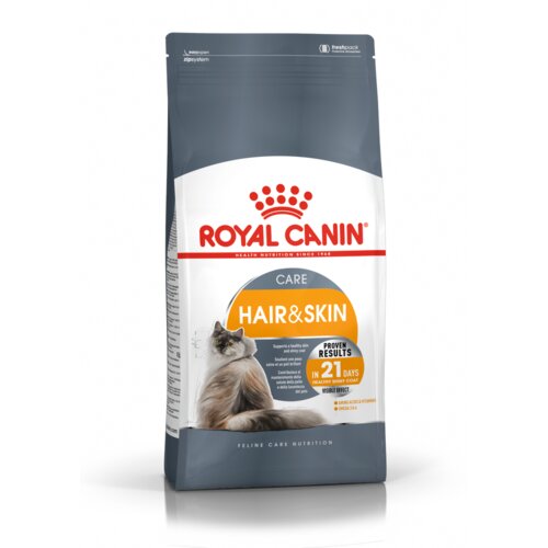 Royal Canin FCN Hair & Skin, uravnotežena potpuna hrana za odrasle mačke, za njegu i nutricionističku potporu dlake i kože, 2 kg Cene