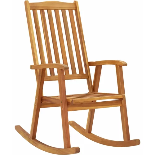vidaXL stolica za ljuljanje od masivnog bagremovog drva