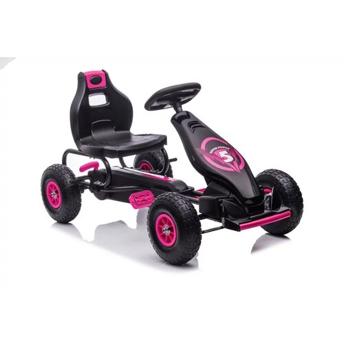 Lean_Toys Gokart na pedala G18 z guma kolesi Roza Slike