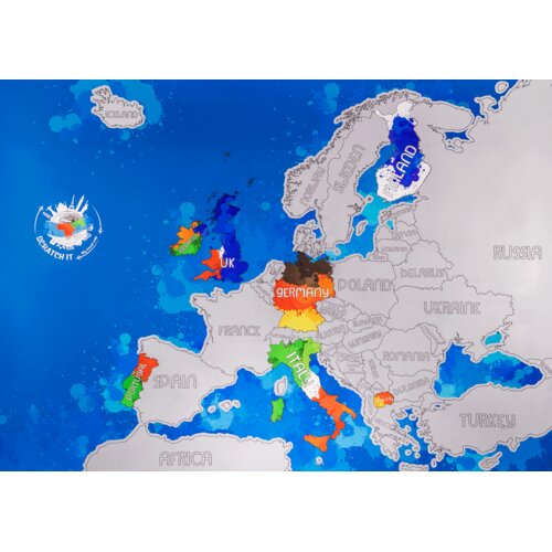 Scratch Opraskaj! EVROPA | karta za odkrivanje Evrope Slike